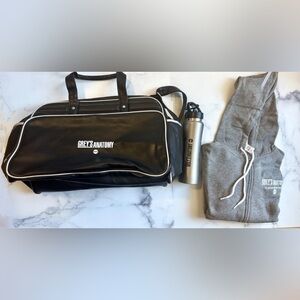 Grey’s Anatomy Rare Collector’s Set – Duffle Bag, Hoodie (S) & Thermos NEW